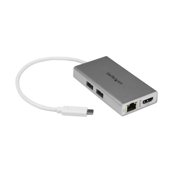 【送料無料】StarTech.com USB Type-C接続ノートパソコン用マルチポートアダプタ DKT30CHPDW 1台