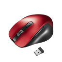 【送料無料】サンワサプライ ワイヤレスブルーLEDマウス(5ボタン) レッド MA-WB518R