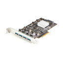 【送料無料】StarTech.com 4ポートUSB-A増設PCIeカード PEXUSB314A2V2 1個