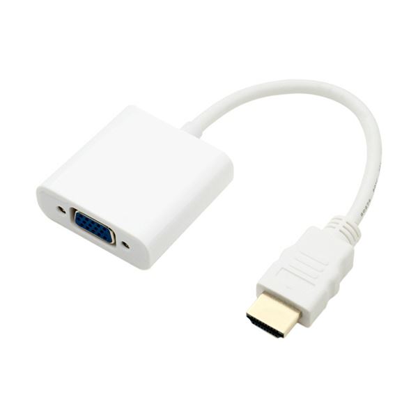 【送料無料】（まとめ） ナカバヤシ ミヨシフルHD対応 HDMI-D-sub変換アダプタ ホワイト HDA-DS01／WH 1個 【×3セット】