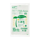 【送料無料】(まとめ) 大倉工業 OKバイオ 白半透明ポリ袋90L N-13 1パック(10枚) 【×10セット】