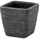 【送料無料】鉢カバー プランターカバー 約幅31×奥行31×高さ28.5cm ダークグレー グリーンベース 完成品 リビング 店舗 インテリア家具