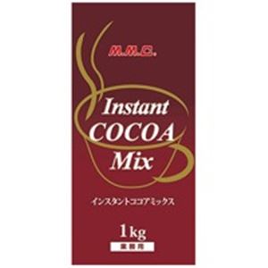 【送料無料】（まとめ）三本コーヒー インスタントココアミックス 1kg／1袋【×2セット】【代引不可】