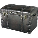 【送料無料】トランク セット 旅行バッグ S・Lサイズ 2個セット L:幅66cm 合皮 Traver Furniture ビンテージ風 スタイル リビング 店舗(3)