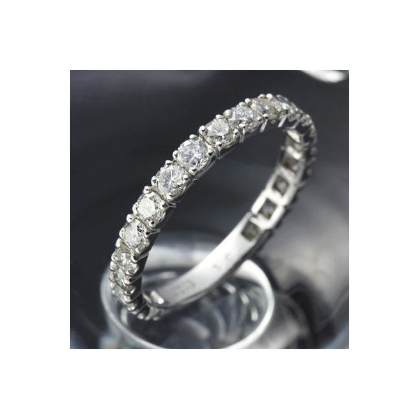 【送料無料】プラチナPt900 ダイヤリング 指輪 1ctエタニティリング 7号 (鑑別書付き） ファッション リング・指輪 天然石 ダイヤモンド レビュー投稿で次回使える2000円クーポン全員にプレゼント