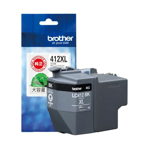 【送料無料】インクカートリッジ LC412XLBK 【送料無料】インクカートリッジ LC412XLBK
