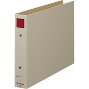 【送料無料】（まとめ）キングジム 保存ファイル 4383 A4E 30mm 灰／赤【×10セット】