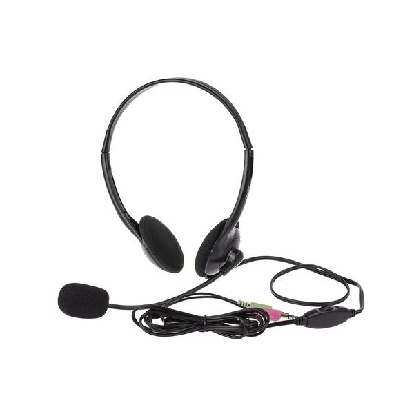 【送料無料】(まとめ) 両耳用ヘッドセット・MHM-S24BK 【×2セット】