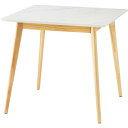 【送料無料】センターテーブル 約幅80×奥行80×高さ72cm ホワイト スクエアテーブル リビング ダイニング インテリア家具 組立式