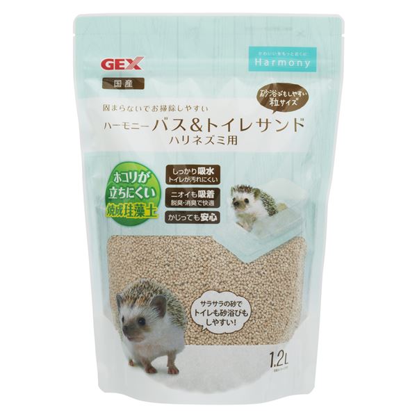 【送料無料】（まとめ） ハーモニーバス＆トイレサンド ハリネズミ用 1.2L （ペット用品・小動物用） 【×3セット】 ホビー・エトセトラ ペット その他のペット レビュー投稿で次回使える2000円クーポン全員にプレゼント