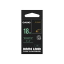 【送料無料】カシオ計算機 ネームランドテープ18mm 黒 金文字 XR-18BKG