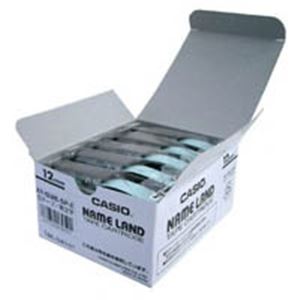 カシオ計算機(CASIO) テープ XR-12WE-5P-E 白に黒文字 12mm 5個