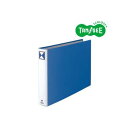 【送料無料】(まとめ)TANOSEE 両開きパイプ式ファイル A3ヨコ 50mmとじ 青 30冊