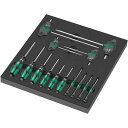 【送料無料】WERA ヴェラ 14本組 Kraftform Plus T型ハンドル トルクスドライバーセット フォームインサート付 150103 工具 ツール ...