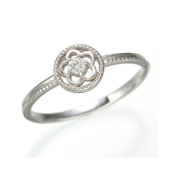 【送料無料】K10 ホワイトゴールド ダイヤリング 指輪 スプリングリング 184285 7号 ファッション リング・指輪 天然石 ダイヤモンド レビュー投稿で次回使える2000円クーポン全員にプレゼント