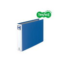 【送料無料】(まとめ)TANOSEE 両開きパイプ式ファイル B4ヨコ 50mmとじ 青 30冊