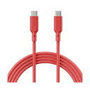【送料無料】(まとめ) アドテックUSB2.0 Type-C to C ケーブル(100W出力) レッド 1m APC-V1010SCC-U2-RD 1本 【×2セット】|詳細画像