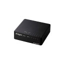 【送料無料】エレコム Giga対応5ポートスイッチ(プラ筐体/ACアダプター) EHC-G05PA4-B