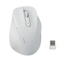 【送料無料】エレコム 静音2.4GHz無線マウス EX-G 5ボタン Mサイズ ホワイト M-XGM30DBSKWH 1個