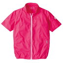 村上被服 HOOH 半袖ニットブルゾン V771 ピンク サイズ:4L 服単品 〔バッテリー・ファン・ケーブル別売〕