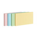 【送料無料】(まとめ) TANOSEEふせん 75×125mm 4色混色 1パック(10冊) 【×3セット】