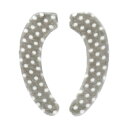 【送料無料】(まとめ) 小久保工業所Petapon ふっくら便座シート ボアタイプ ドットモノトーン グレー KSN-037 1パック 【×5セット】