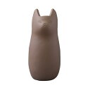 【送料無料】傘立て アンブレラスタンド 約幅21×奥行22×高さ45.5cm 猫型 ブラウン 陶器 完成品 玄関 入口 エントランス 店舗 オフィス