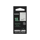 【送料無料】カシオ計算機 ネームランドテープ18mm 透明 銀文字 XR-18XS