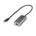 【送料無料】StarTech.com USB C-Mini DisplayPort 変換アダプタ 30cm一体型 4K/60Hz グレーCDP2MDPEC 1個(2)