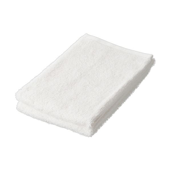 【送料無料】（まとめ） 林テラカラータオル フェイスタオル ホワイト FN602410 1パック（2枚） 【×10セット】