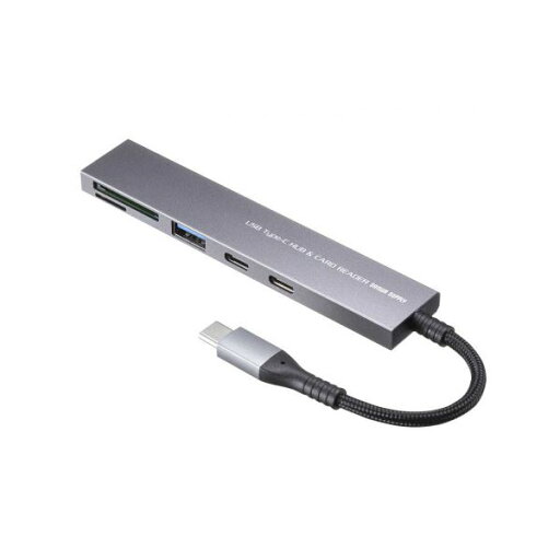 【送料無料】サンワサプライ USB 5Gbps 3ポート スリム ハブ カードリーダー付き・Type-C接続 USB-A・1ポート・Type-C・2ポート USB-3TCHC22MS 【送料無料】サンワサプライ USB 5Gbps 3ポート スリム ハブ カードリーダー付き・Type-C接続 USB-A・1ポート・Type-C・2ポート USB-3TCHC22MS