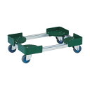 【送料無料】TRUSCO伸縮式コンテナ台車 内寸400-500×400-500 スチール製 FCD-4040-ALG 1台 組立式