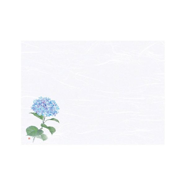 【送料無料】ヤマコー 用美 業務用 尺3雲竜和紙懐石まっと 花彩(はなさい) 紫陽花 (100枚入) yamaco66432