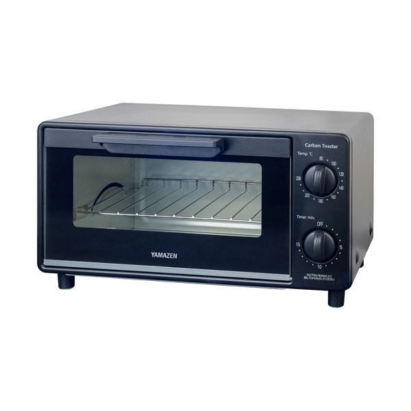 【送料無料】YAMAZENカーボントースター ブラック YTSC-C120(B) 1台