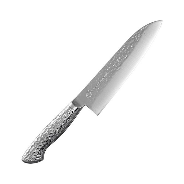 【送料無料】よこやま 燕熟の技 オールステンレス槌目三徳包丁(刃渡り18cm) EJRK-3000