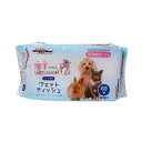 【送料無料】(まとめ) ペット専用ウェットティッシュ 保湿成分プラス60枚 (ペット用品) 【×5セット】