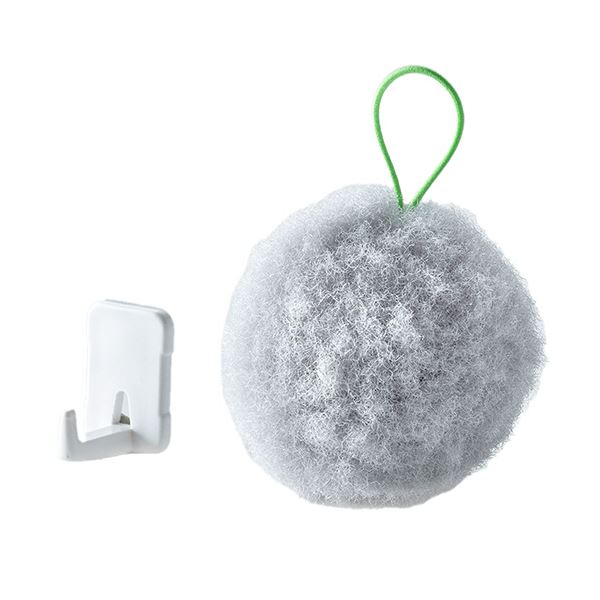 【送料無料】（まとめ） サンコーびっくりフレッシュ 抗菌キッチン用クリーナー サトミツボール グレー..