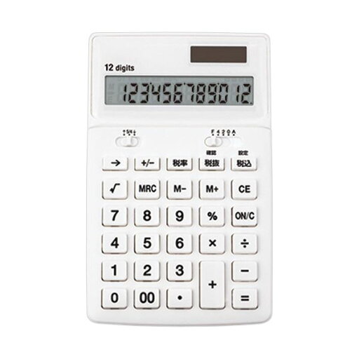 (まとめ)アスカ 抗菌電卓 ホワイト C1249W1台【×10セット】 (まとめ)アスカ 抗菌電卓 ホワイト C1249W1台【×10セット】