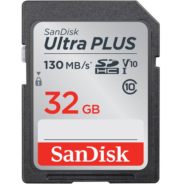 【送料無料】サンディスク ウルトラ プラス SDHC UHS-I カード 32GB SDSDUW3-032G-JNJIN