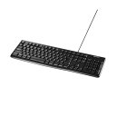 【送料無料】バッファローUSB接続 有線スタンダードキーボード ブラック BSKBU100BK 1台
