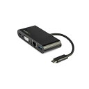【送料無料】StarTech.com USB Type-C接続マルチアダプタ ブラック DKT30CVAGPD 1個(2)