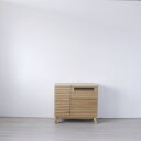サイドボード 約幅80×奥行42.5×高さ75cm ナチュラル オープンレール AV キャビネット リビング ダイニング インテリア家具【代引不可】