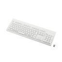 【送料無料】エレコム 洗える 抗菌 無線キーボードホワイト TK-WS02DMKWH 1台(2)