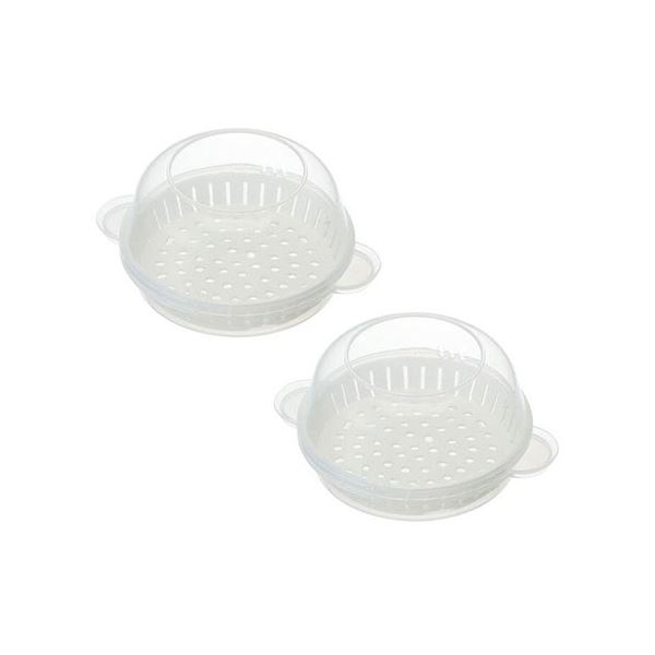 【送料無料】【5セット】 スケーター 中華まんケース ザル付き 2個組 SMA11X5