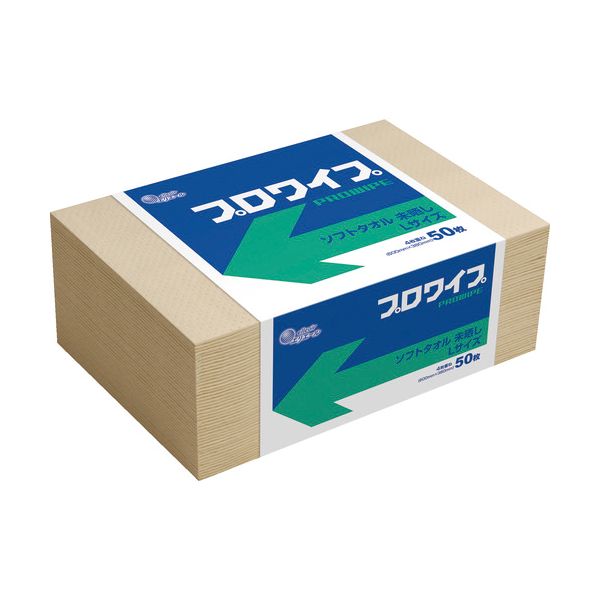 【送料無料】大王製紙 エリエール プロワイプソフトタオル未晒帯どめLサイズ 703524 1ケース（600枚）