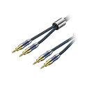 【送料無料】VENTION デュアルバナナプラグ付きスピーカーワイヤー (Hi-Fi) 2M ブルー BL-1184