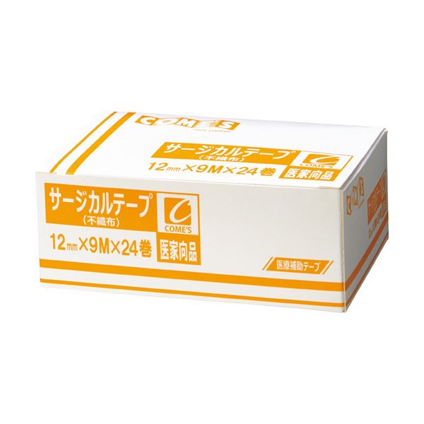 【送料無料】（まとめ）ヨック サージカルテープ 不織布タイプ12mm×9m 1箱(24巻)【×5セット】 ダイエット・健康 衛生用品 その他の衛生用品 レビュー投稿で次回使える2000円クーポン全員にプレゼント