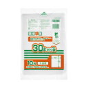 【送料無料】(まとめ)ジャパックス MAXバイオマス25%ポリ袋 30L半透明 10枚(×10セット)