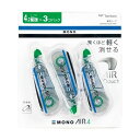 【送料無料】(まとめ) トンボ鉛筆 修正テープモノエアータテ引き 3個入 【×3セット】