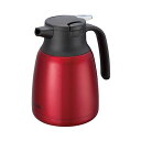 【送料無料】(まとめ) ピーコック ステンレス製 ハンディポット1.0L レッド AHR-100-R 1台 【×3セット】